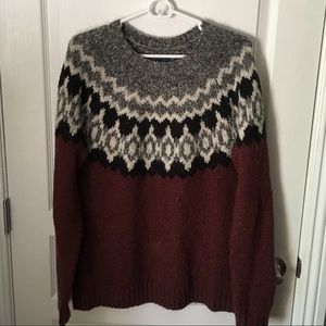 ABERCROMBIE & FITCH - Fair Aisle knit sweater.